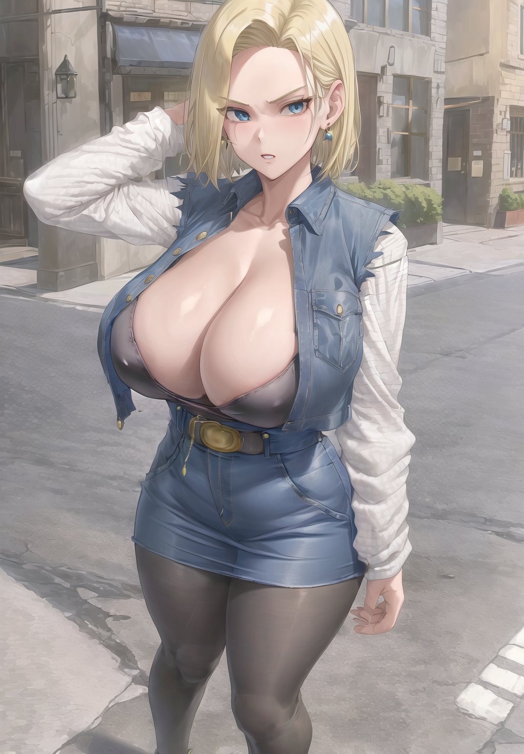 Android 18 huge tits