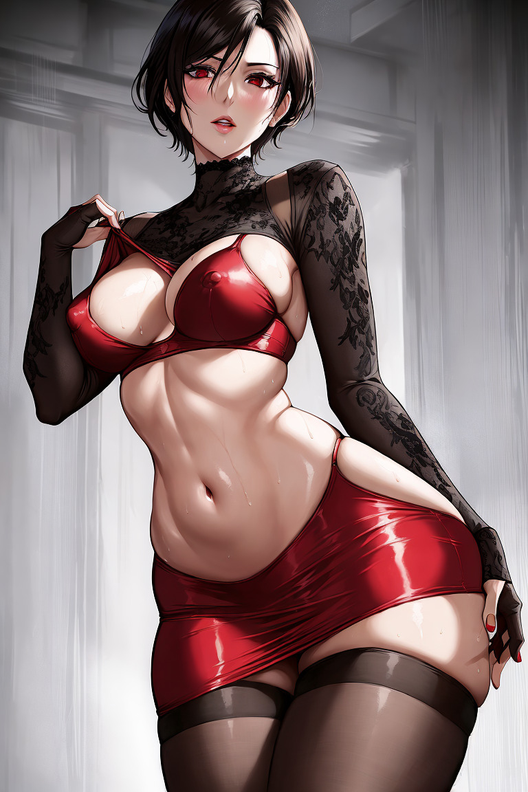 Ada Wong sexy and tight clothing - Rule 34 AI Art