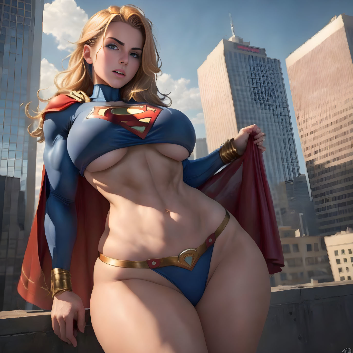 Supergirl new and better outfit - Rule 34 AI Art