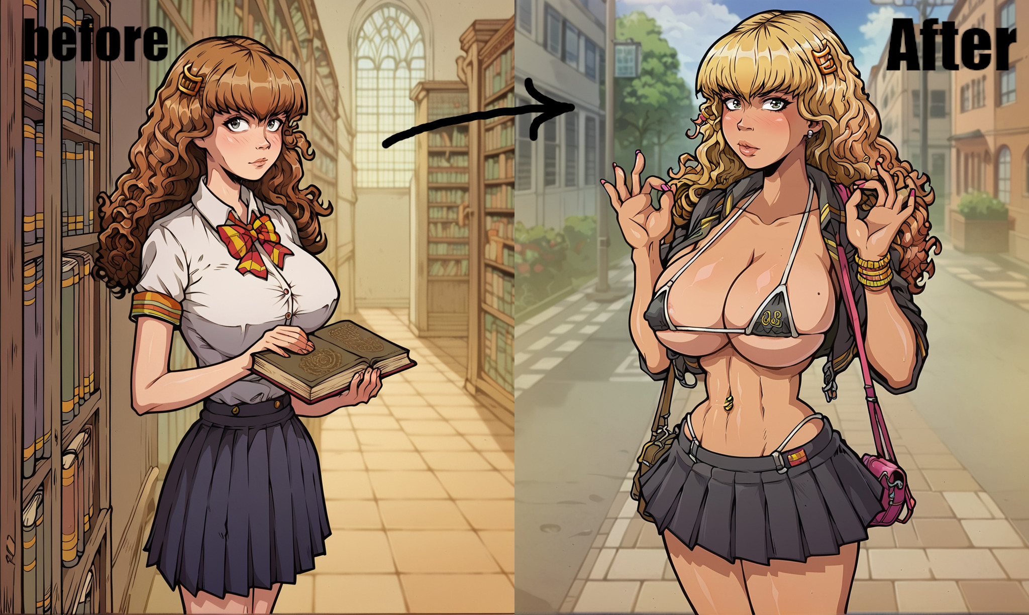 Hermione granger bimbofication