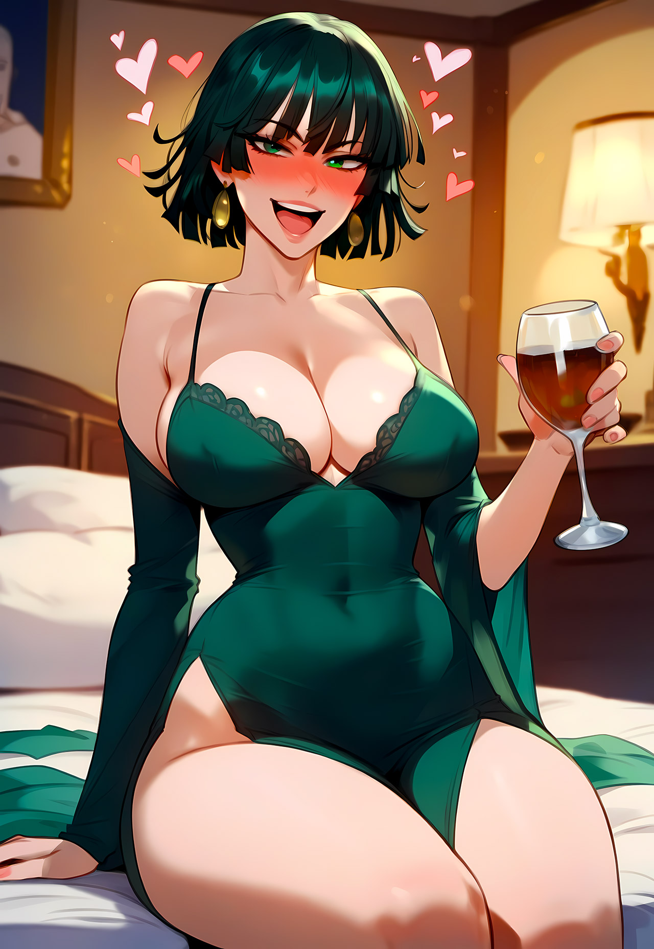 Red wine in the dark night